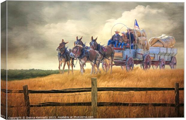 Wool Harvest Canvas Print by Donna Kennedy