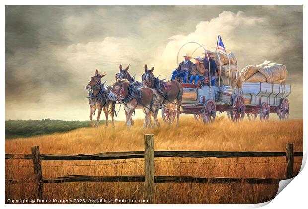 Wool Harvest Print by Donna Kennedy