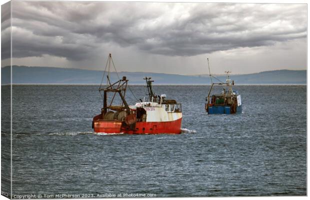 Moray Firth Fishing boats Canvas Print by Tom McPherson