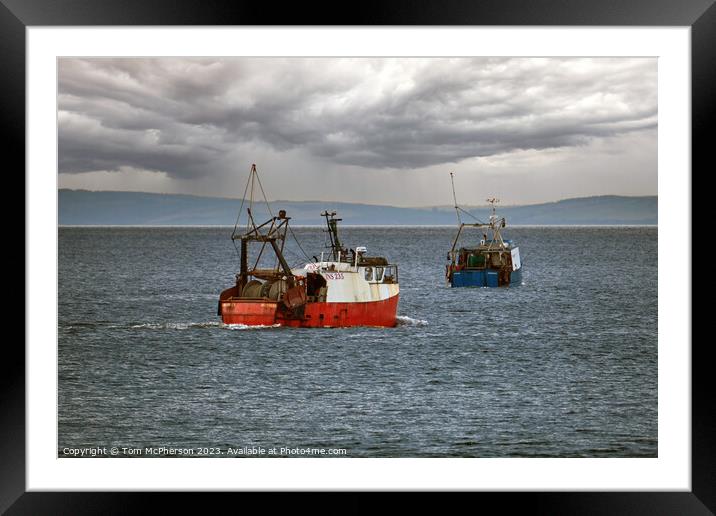 Moray Firth Fishing boats Framed Mounted Print by Tom McPherson