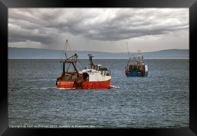 Moray Firth Fishing boats Framed Print by Tom McPherson