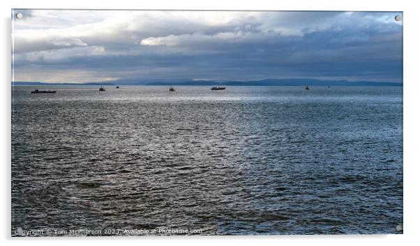 Moray Firth Fishing Fleet Acrylic by Tom McPherson
