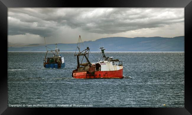Moray Firth Fishing Fleet boats Framed Print by Tom McPherson