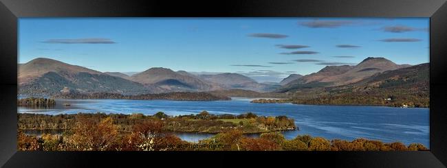 Ben Lomond from summit of Inchcailloch  Framed Print by yvonne & paul carroll