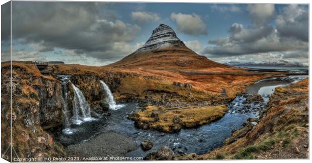 Iceland Mountain Landscape Canvas Print by HQ Photo