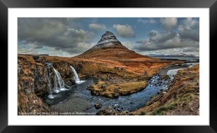 Iceland Mountain Landscape Framed Mounted Print by HQ Photo