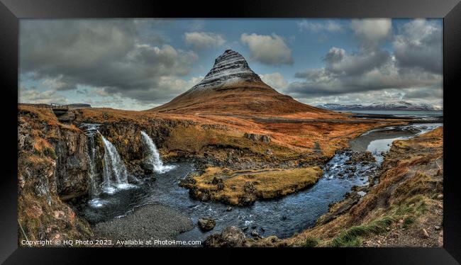 Iceland Mountain Landscape Framed Print by HQ Photo