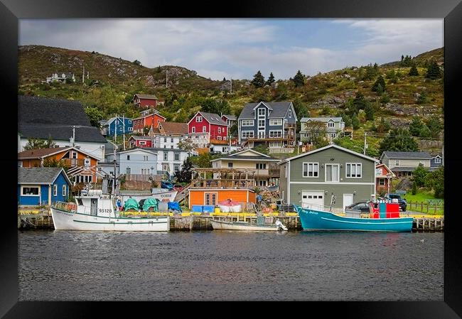 Petty Harbour Newfoundland and Labrador Framed Print by Martyn Arnold