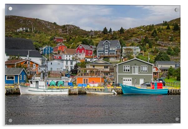 Petty Harbour Newfoundland and Labrador Acrylic by Martyn Arnold