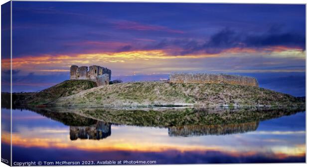 Castle at Sunset Canvas Print by Tom McPherson