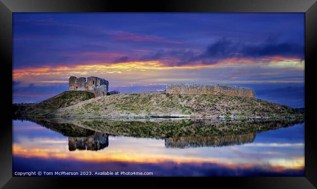 Castle at Sunset Framed Print by Tom McPherson