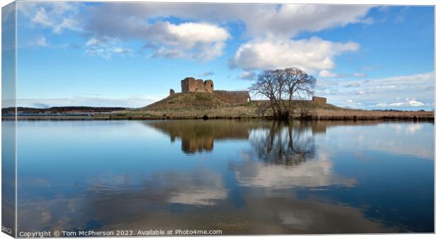 Castle by the Loch Canvas Print by Tom McPherson