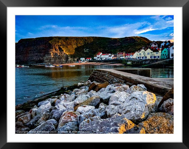 Staithes  Framed Mounted Print by Ian Donaldson