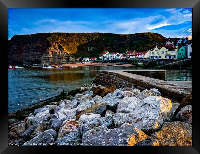 Staithes  Framed Print by Ian Donaldson