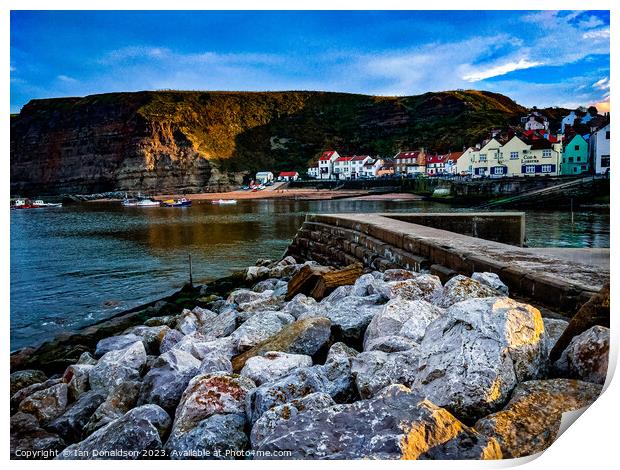 Staithes  Print by Ian Donaldson
