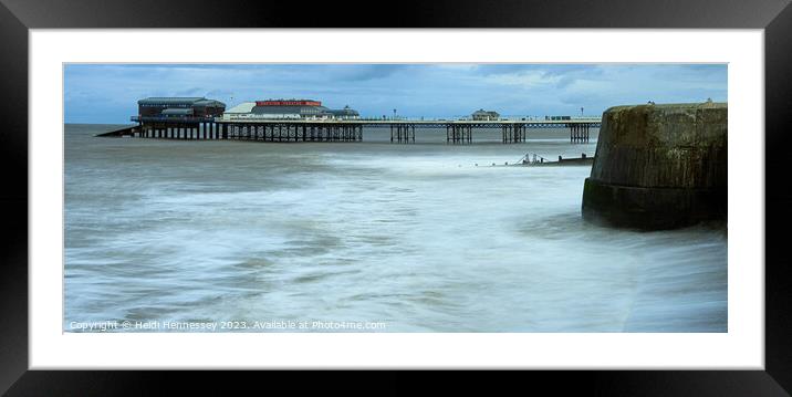 Panorama of Cromer Pier  Framed Mounted Print by Heidi Hennessey