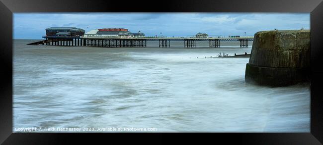 Panorama of Cromer Pier  Framed Print by Heidi Hennessey