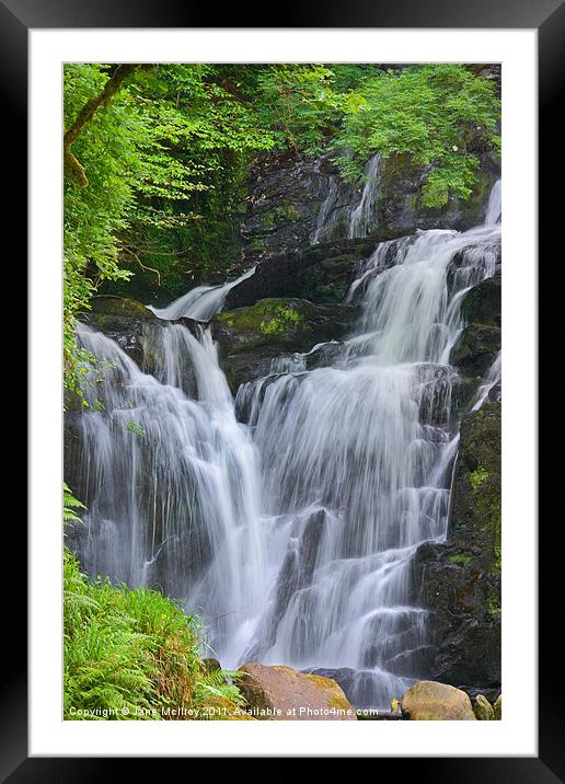Torc Waterfall, Killarney, Kerry, Ireland Framed Mounted Print by Jane McIlroy