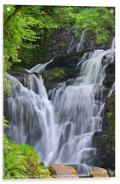 Torc Waterfall, Killarney, Kerry, Ireland Acrylic by Jane McIlroy