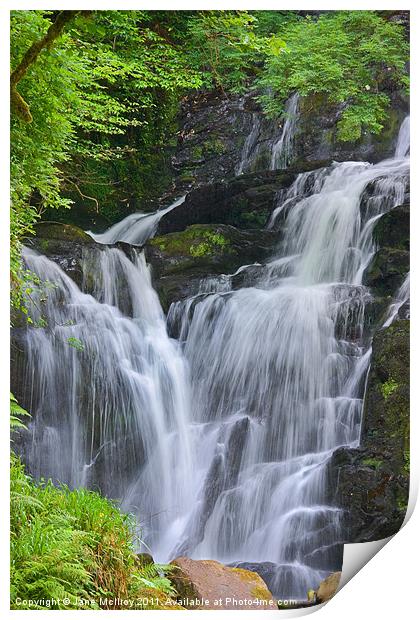Torc Waterfall, Killarney, Kerry, Ireland Print by Jane McIlroy