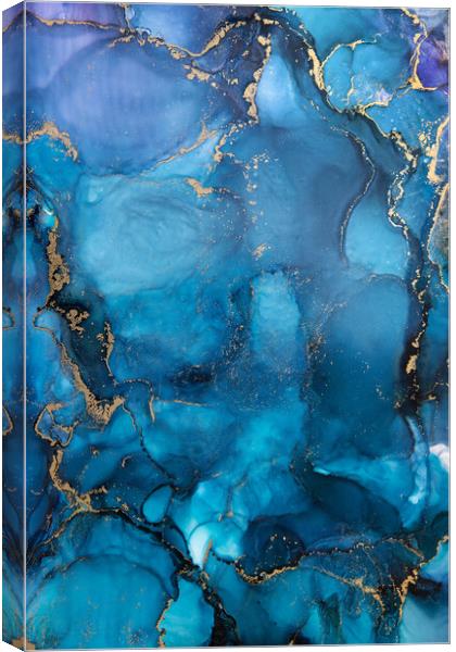Blue Waves Canvas Print by Steffen Gierok-Latniak