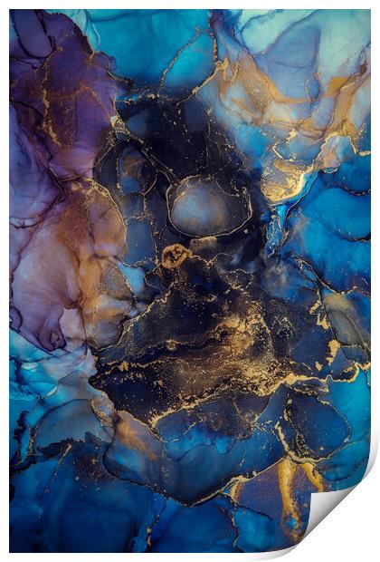 Blue Marble Print by Steffen Gierok-Latniak