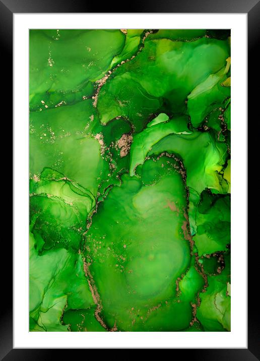 Green Aple Framed Mounted Print by Steffen Gierok-Latniak