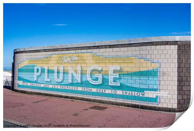 Take the Plunge Print by Keith Douglas