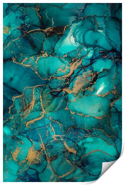 Turquoise Print by Steffen Gierok-Latniak