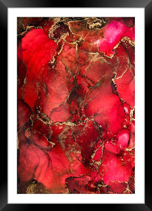 Red Heart Framed Mounted Print by Steffen Gierok-Latniak