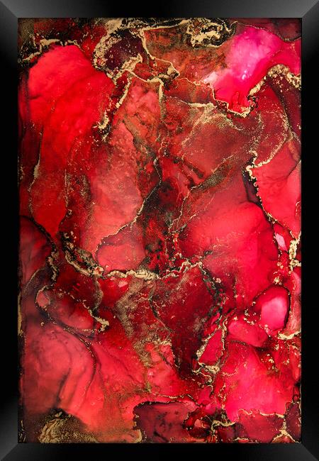 Red Heart Framed Print by Steffen Gierok-Latniak