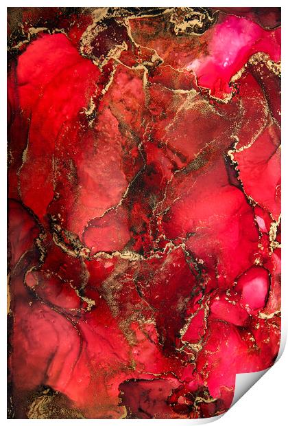 Red Heart Print by Steffen Gierok-Latniak