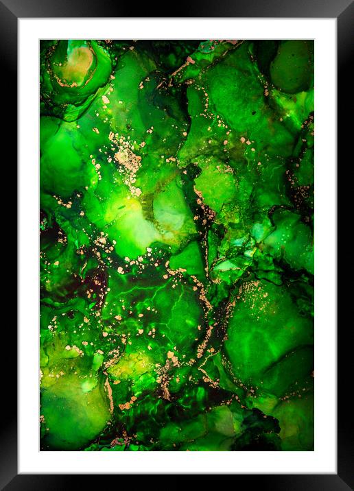 Green Water Framed Mounted Print by Steffen Gierok-Latniak