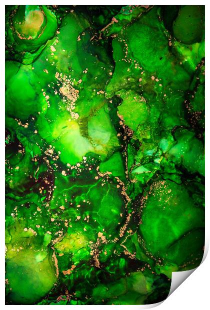 Green Water Print by Steffen Gierok-Latniak