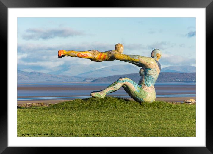 Venus and Cupid Statue, Morecambe Framed Mounted Print by Keith Douglas
