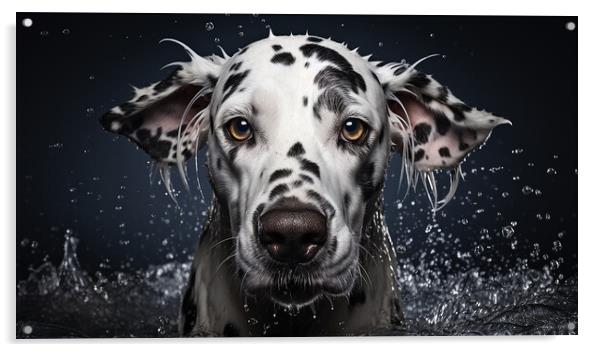 Dalmatian Acrylic by K9 Art