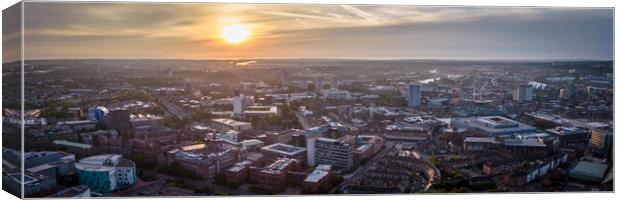 Newcastle City Skyline Canvas Print by Apollo Aerial Photography