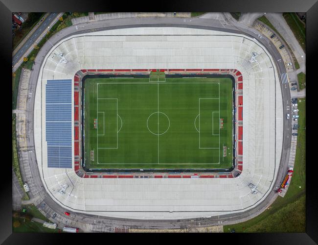 Doncaster Rovers FC Framed Print by Apollo Aerial Photography