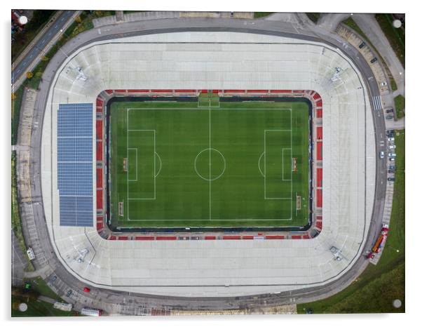 Doncaster Rovers FC Acrylic by Apollo Aerial Photography