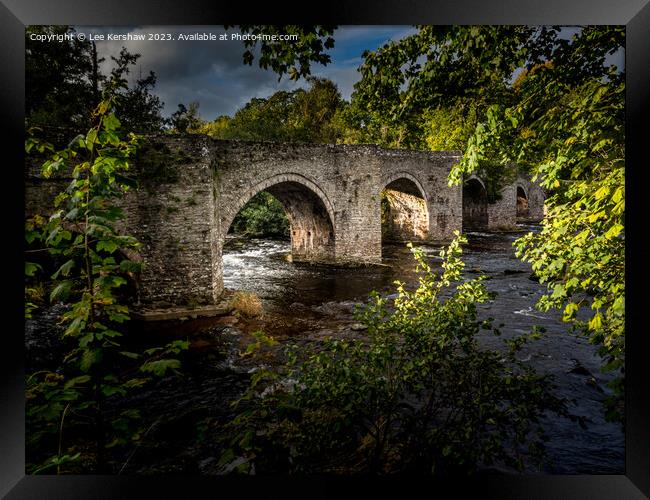 River Bridge at Llangynidr Framed Print by Lee Kershaw