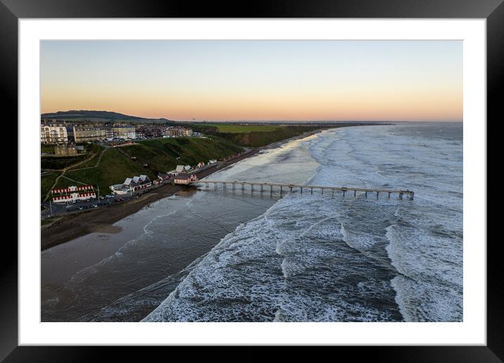 Saltburn Pier  Framed Mounted Print by Apollo Aerial Photography
