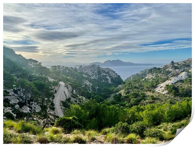 Road to Formentor Print by Hannah Louise López