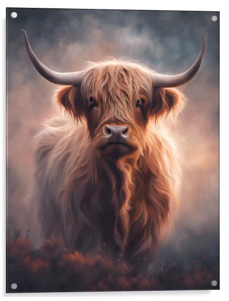 Highland Cow Acrylic by Picture Wizard