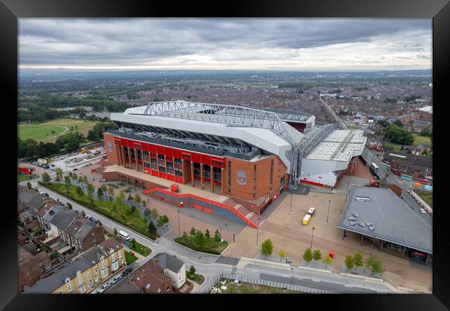 Liverpool Football Club  Framed Print by Apollo Aerial Photography