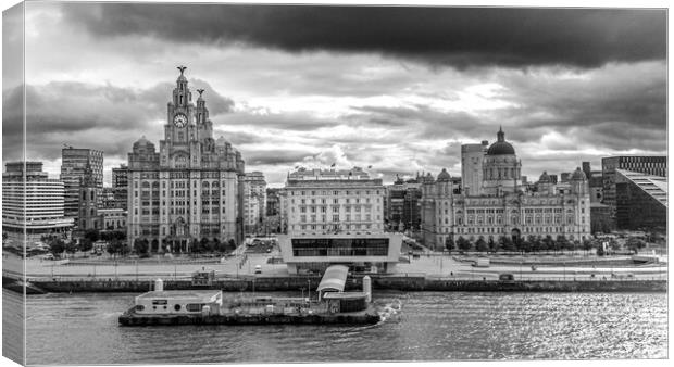 Three Graces Liverpool Canvas Print by Apollo Aerial Photography