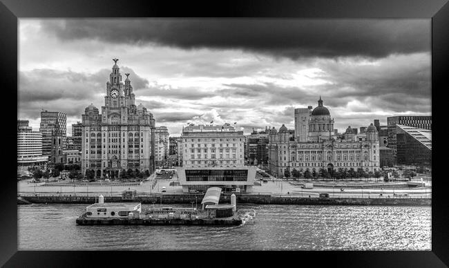 Three Graces Liverpool Framed Print by Apollo Aerial Photography