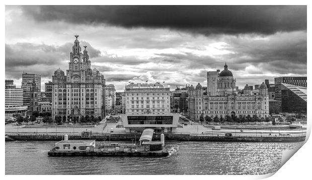 Three Graces Liverpool Print by Apollo Aerial Photography