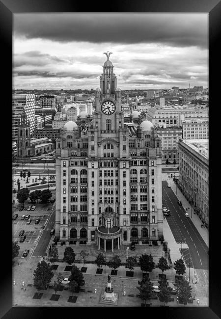 The Royal Liver Building Framed Print by Apollo Aerial Photography