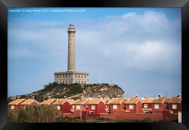 Cabo de Palos lighthouse, near Murcia, Spain Framed Print by Gary Parker