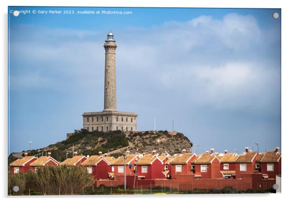 Cabo de Palos lighthouse, near Murcia, Spain Acrylic by Gary Parker